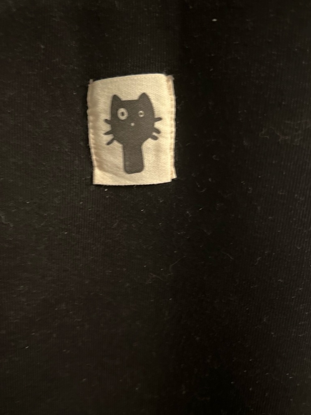 SHEIN Black Leggings with Cat Patch
